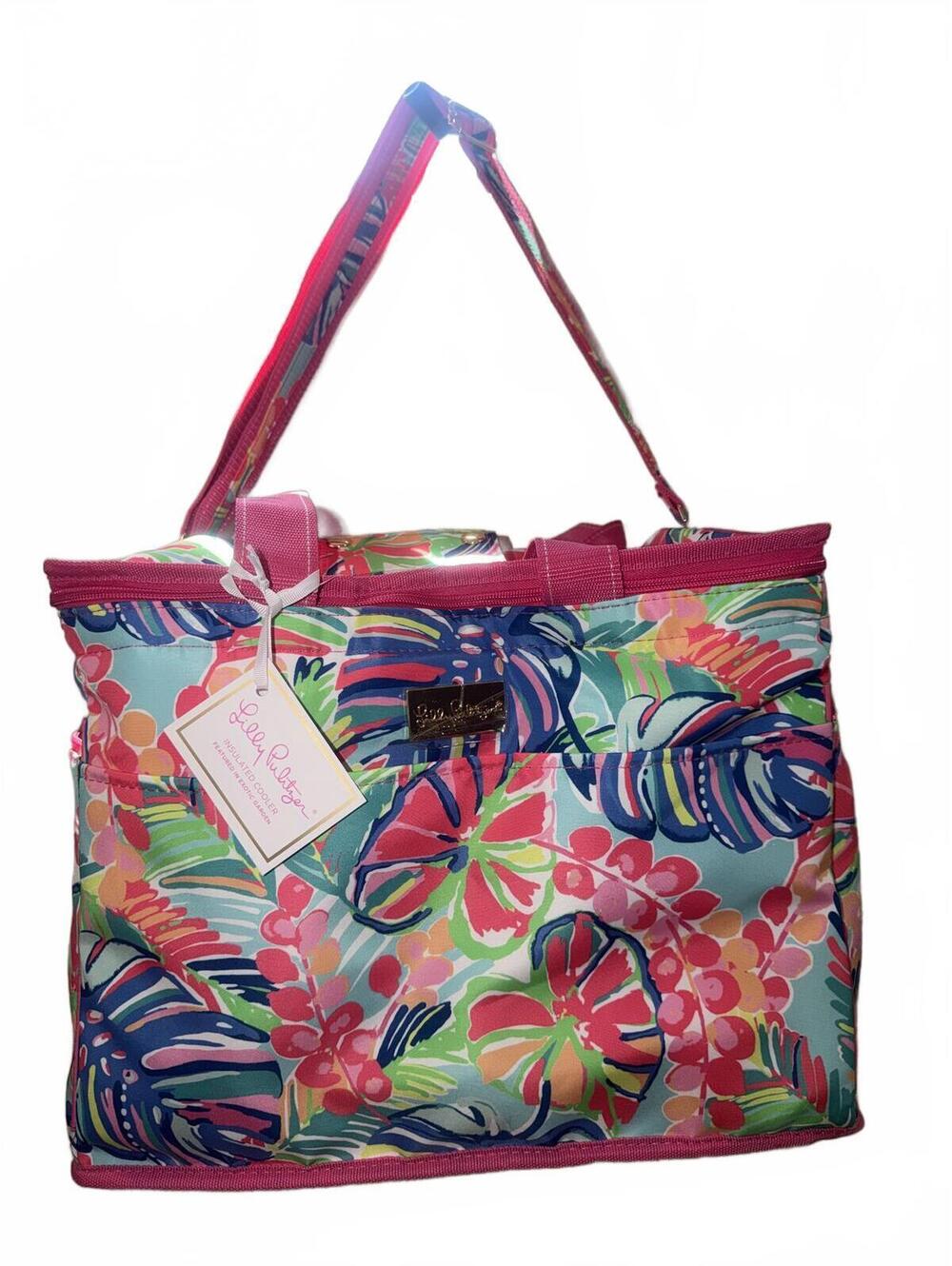 NWT Lilly Pulitzer Large Spot  Beach Cooler tote Bag cod 27